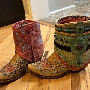 Corral ankle cowboy boots size 7.5 medium